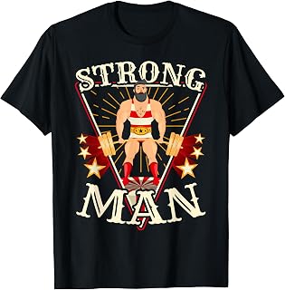 Deadlift Shirt - Vintage Circus Strongman Costume T-Shirt