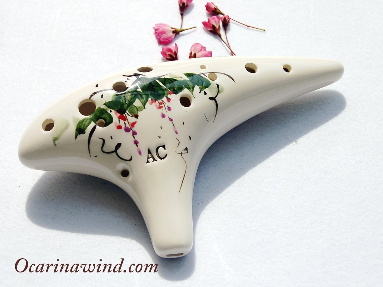 12 Hole sweet potato Ocarina Hand Painted - Alto C