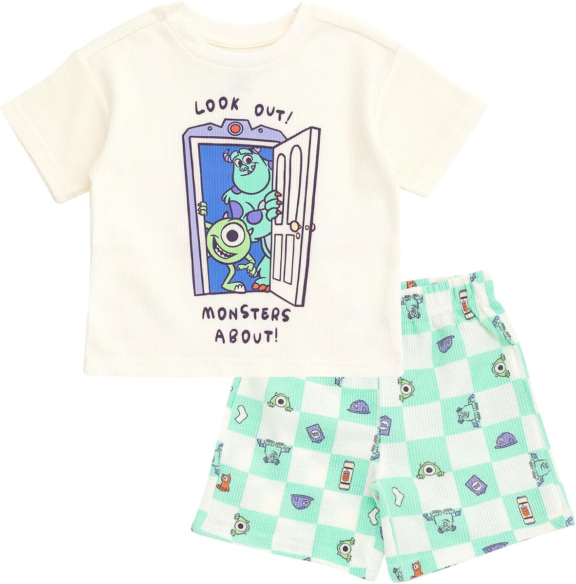 Conjunto de camiseta y pantalones cortos de 2 piezas para niños para bebés y niños