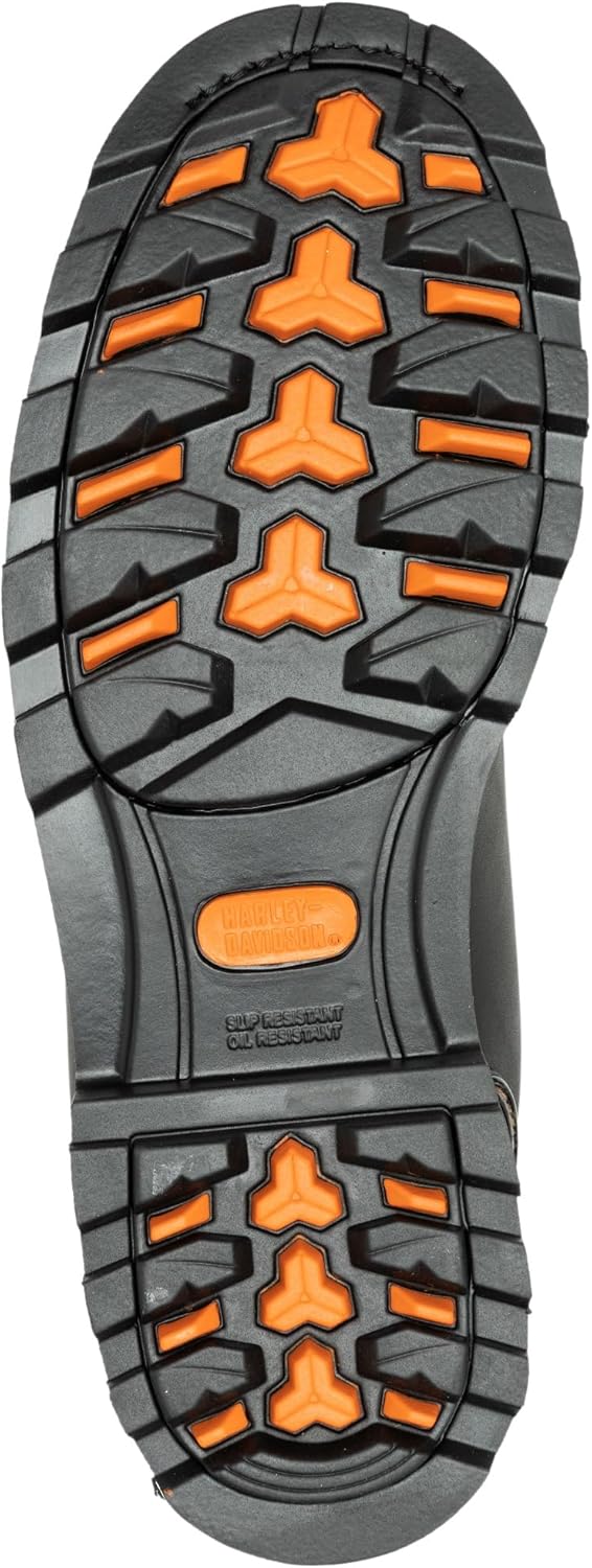 Harley-Davidson Men's Shrader 6-Inch Black Waterproof Motorcycle Boots, D96311