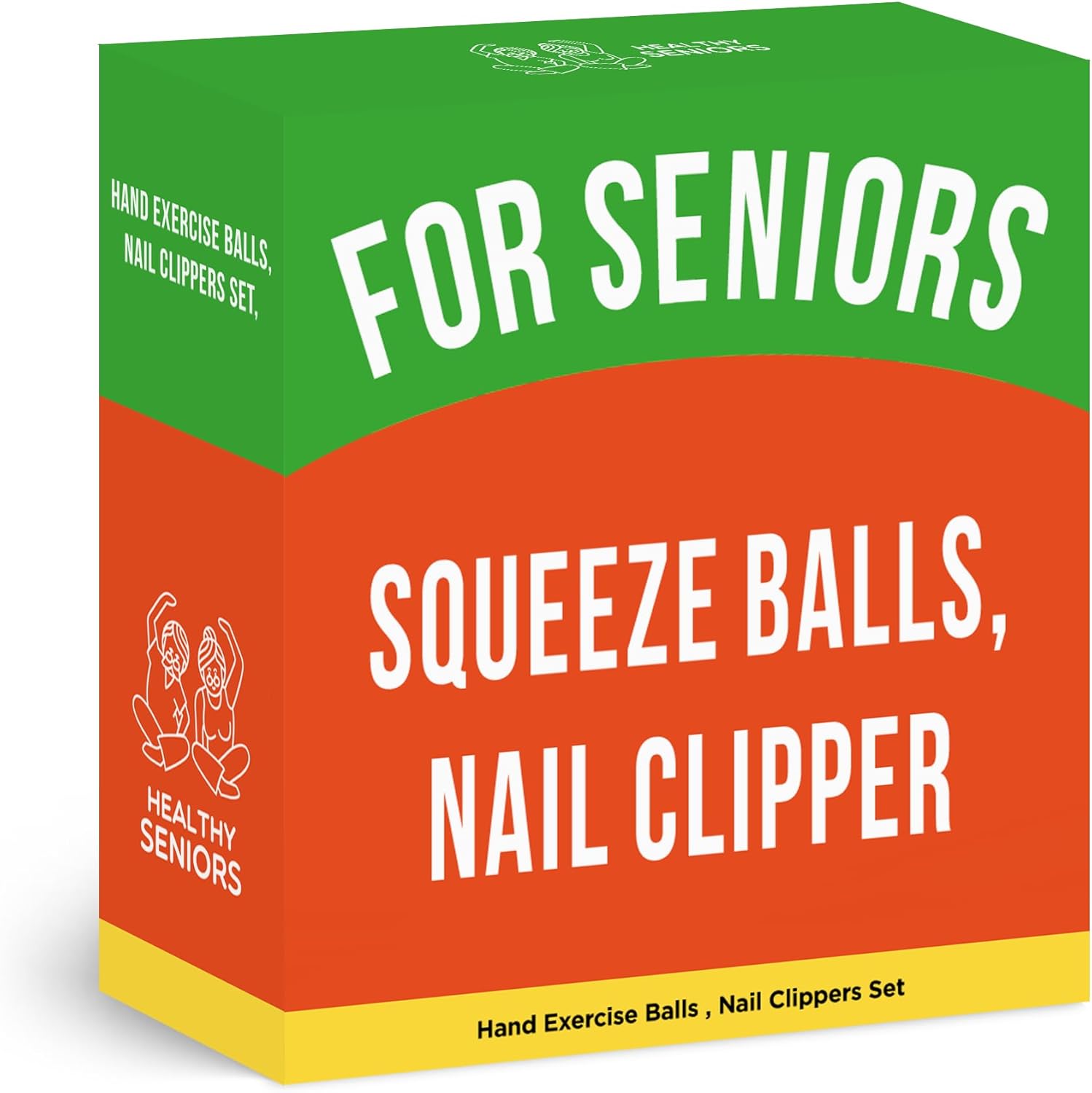 Healthy Seniors Hand Exercise Balls for Arthritis, Nail Clippers Set