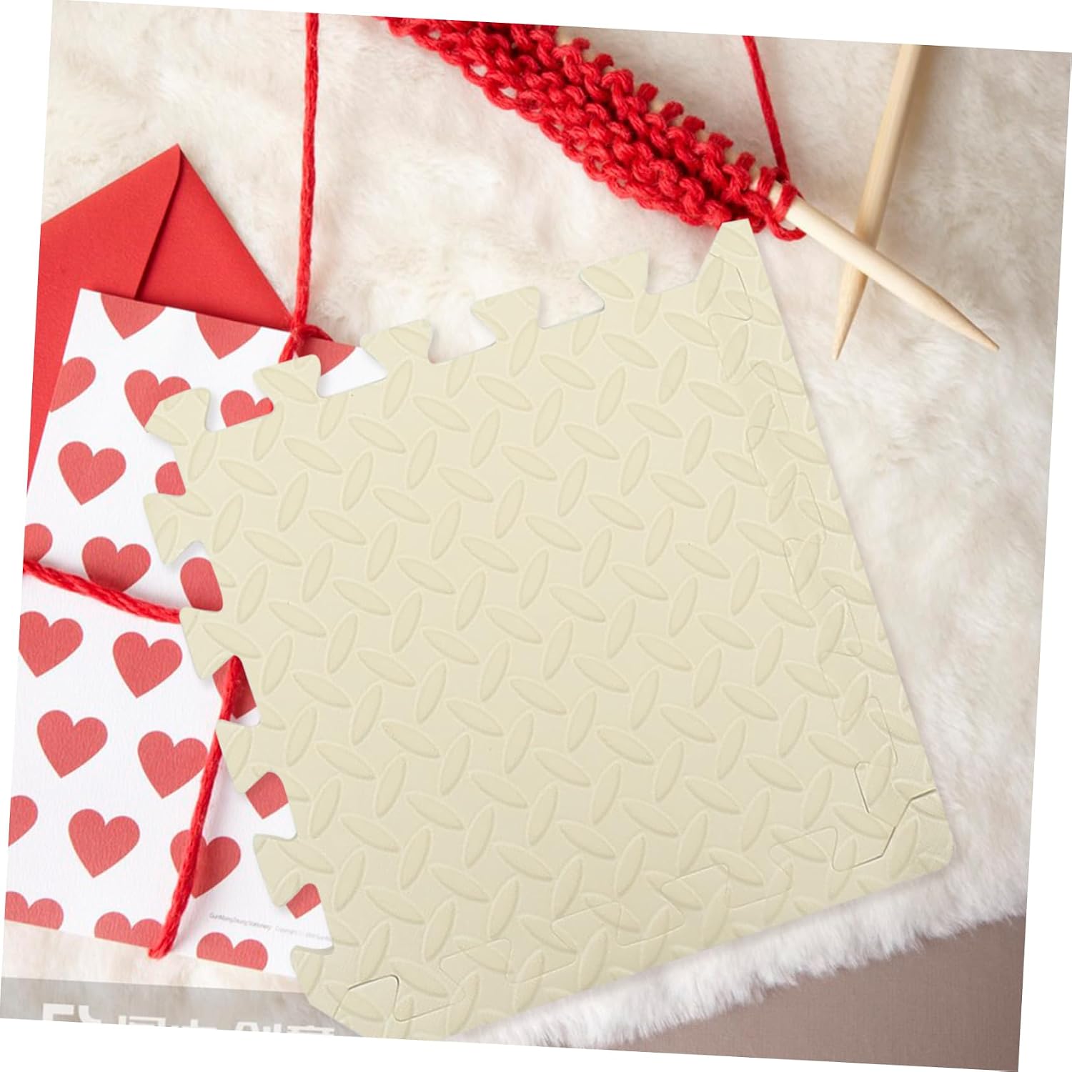 BATHVEVE 9Pcs Crochet Blocking Mat Practical Foam Blocking Board for Knitting Convenient Craft Tool with Sturdy Design for Creating Knitting Projects