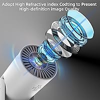 Vista 3 de Mini proyector inalámbrico con WIFI 6 y Bluetooth, soporte 4K 1080P Proyector portátil giratorio de 180°. Proyector de video de pantalla