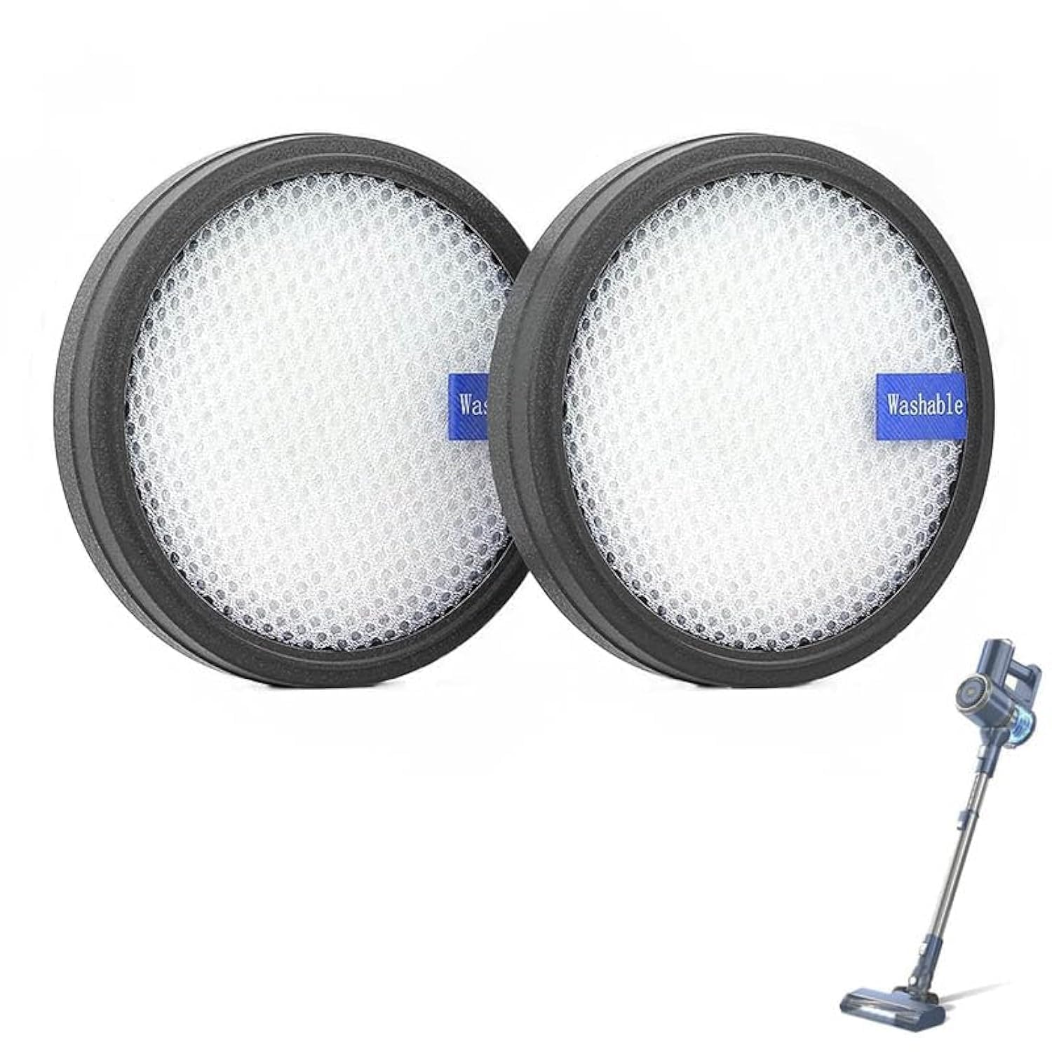 Filtri Lavabili W200 W300 Filtri HEPA Ricambio Per Aspirapolvere PRETTYCARE W200 W300 P1 - Set Da 6, Lavabili E Riutilizzabili Filtri Riutilizzabili