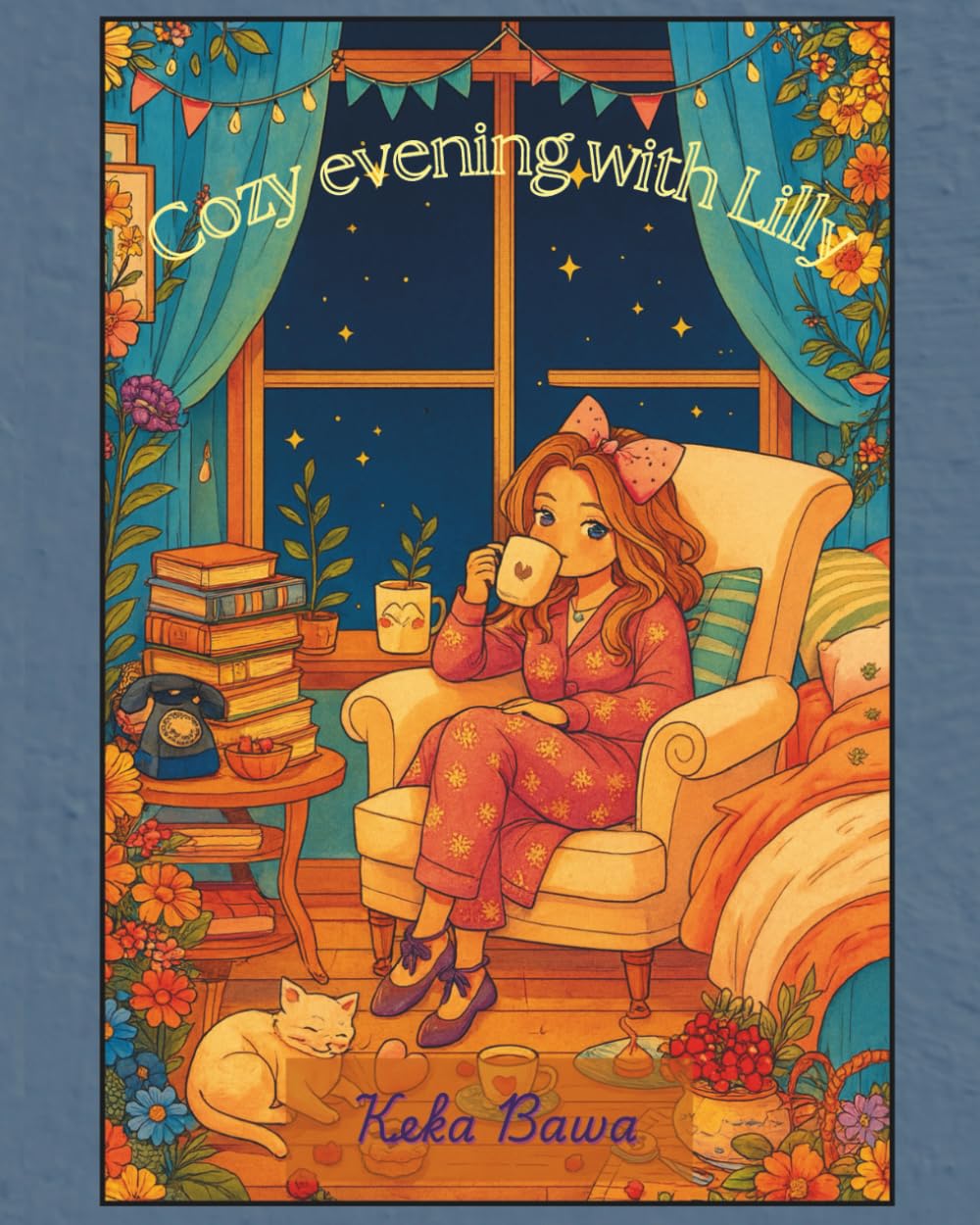 Cozy evening with Lilly: Coloring Book for Adults and Teens Featuring Cute Daily Activities for Relaxation (Romanticising life with Lilly)