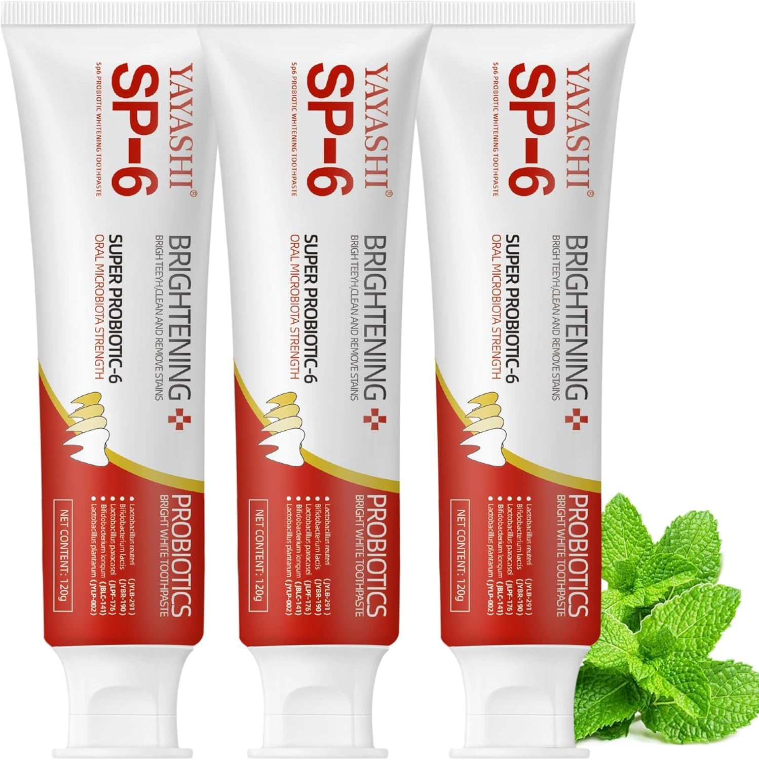 Set 3-Pack Hydroxyapatite Toothpastes for Enamel Protection and Tooth Strengthening, Gentle Mint, Fresh Breath, Daily Use for Oral Health