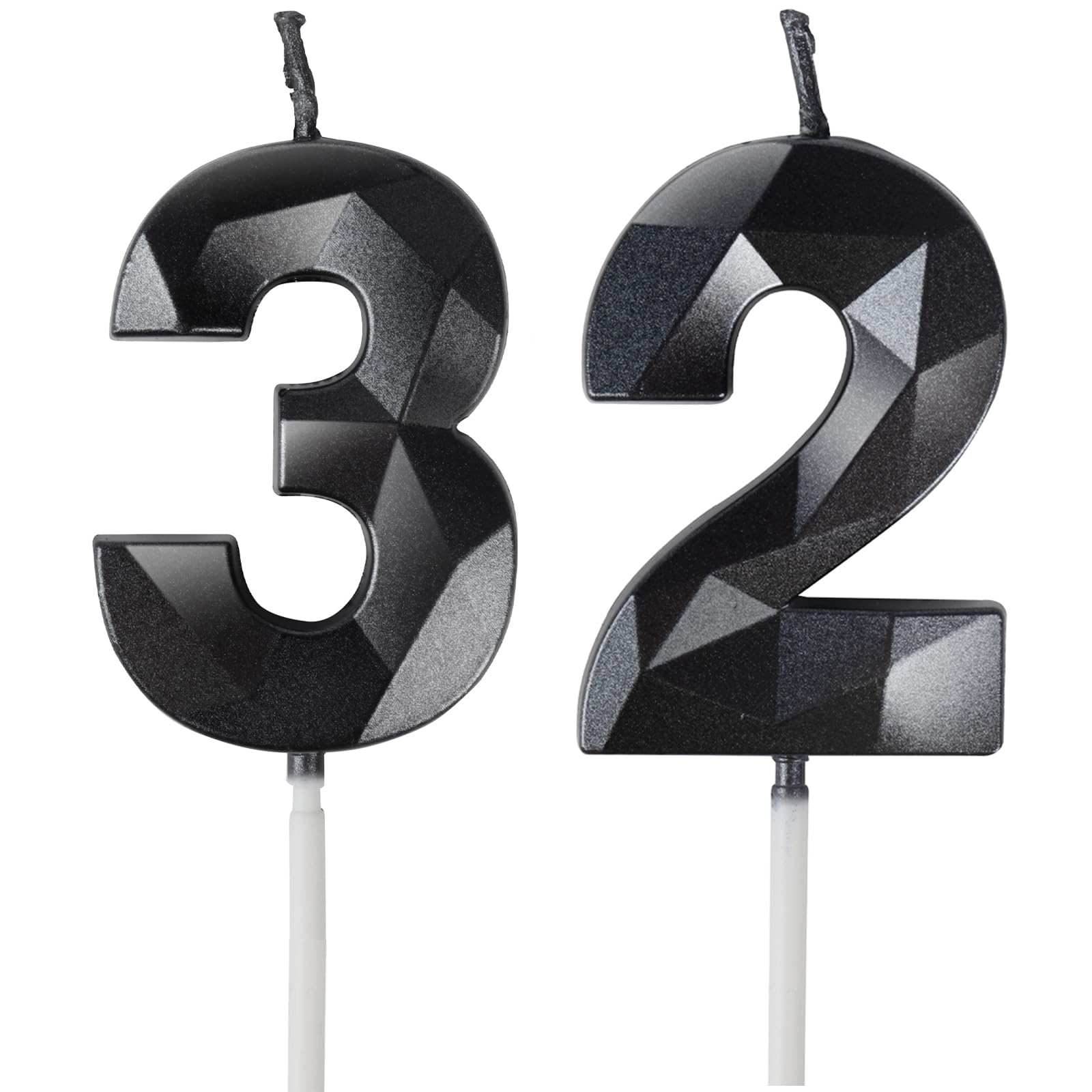 Yiran 50th Birthday Candles, Gold Number 50 Happy Birthday Candles, Cake Topper Decorations for Birthday Party, Wedding Anniversary Celebration Supply — view 13