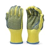 G & F Products 1670M Yellow Medium Cut Resistant Kevlar Knit Work Gloves