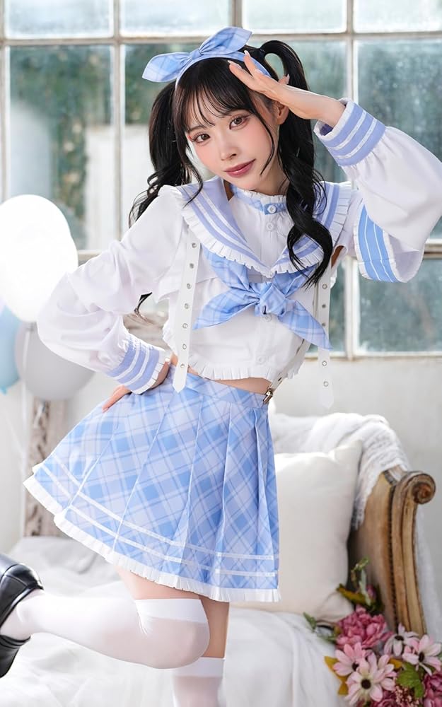 Malymoon グレー 制服コスプレ Amazon.co.jp: [Malymoon] 制服 コスプレ ハロウィン JK 女子