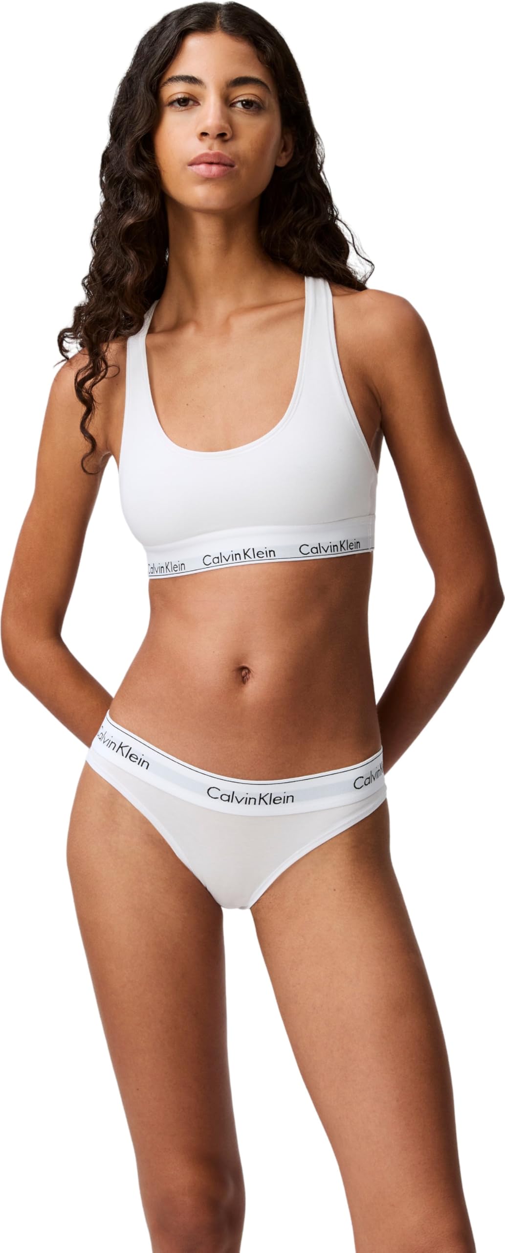 Calvin Klein Women’s Unlined Sport Bralette, White (White), S