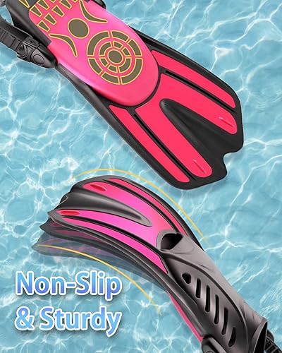 Miniatura 5 de Equipo de Esnórquel para Adultos, Juego de Esnórquel 4 en 1 para Adultos con Máscara de Esnórquel de Vista Panorámica, Esnórquel de Tapa Seca,