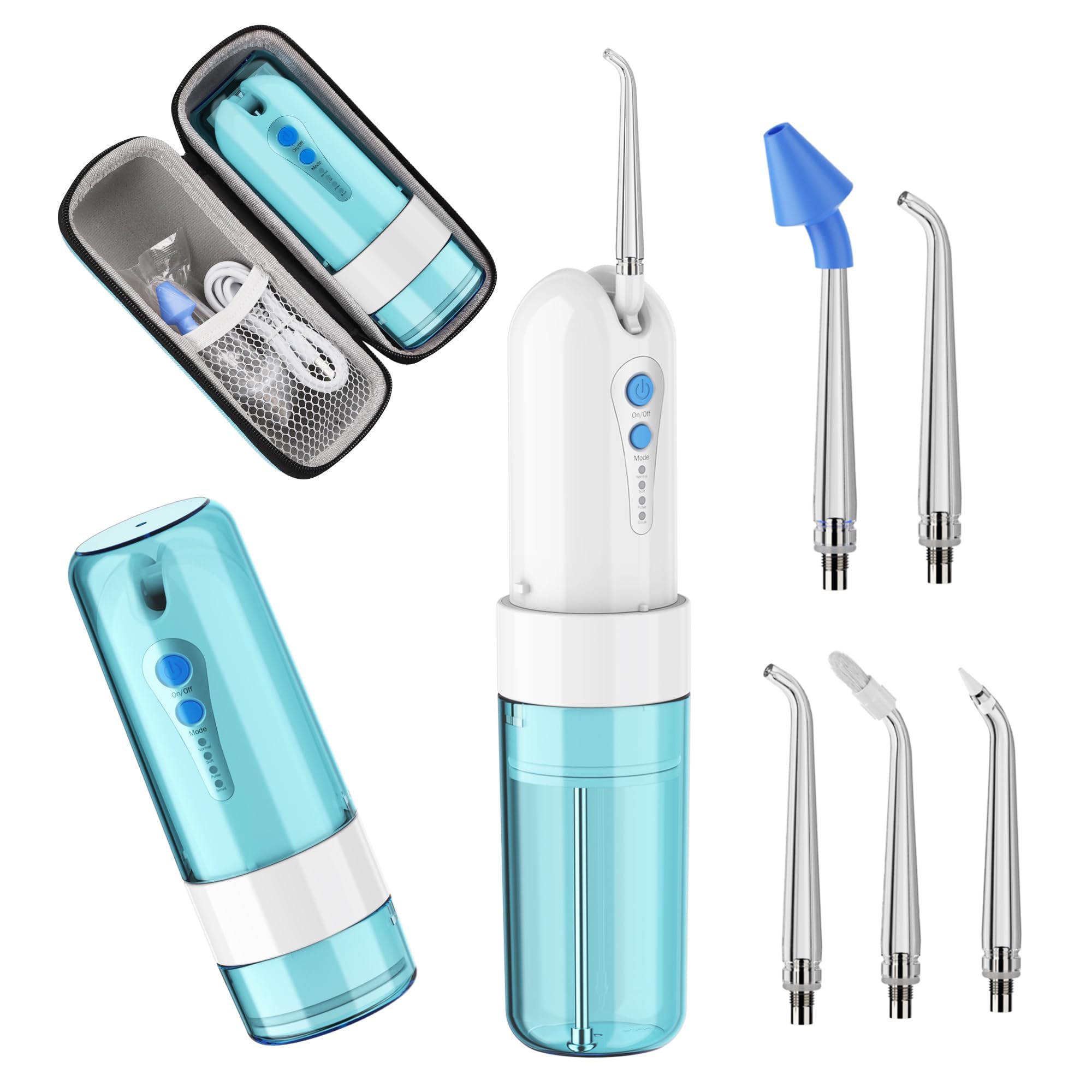 GEEDIAR Irrigateur Buccal, hydropulseur sans fil, rechargeable USB, IPX7