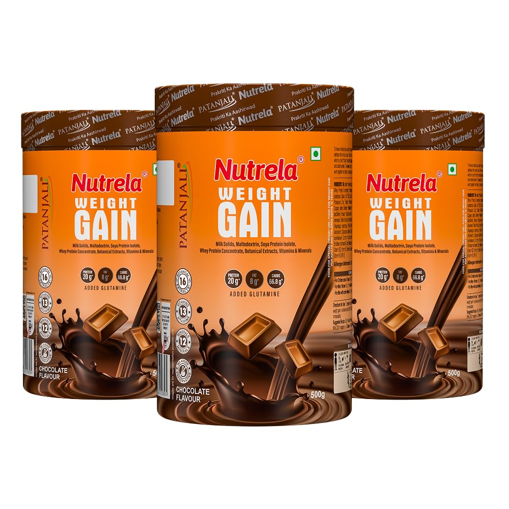 Nutrela Weight Gainer | 500g Chocolate Flavour | High-Calorie Mass Gainer with Vitamins & Minerals | Ideal for Men, Women & Kids — Amazon image 15
