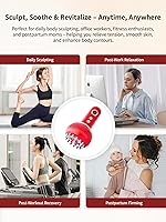 Vista 6 de Masajeador de drenaje linfático y herramienta de masaje anticelulitis, reduce las estrías y la celulitis, para piernas, brazos y vientre, máquina