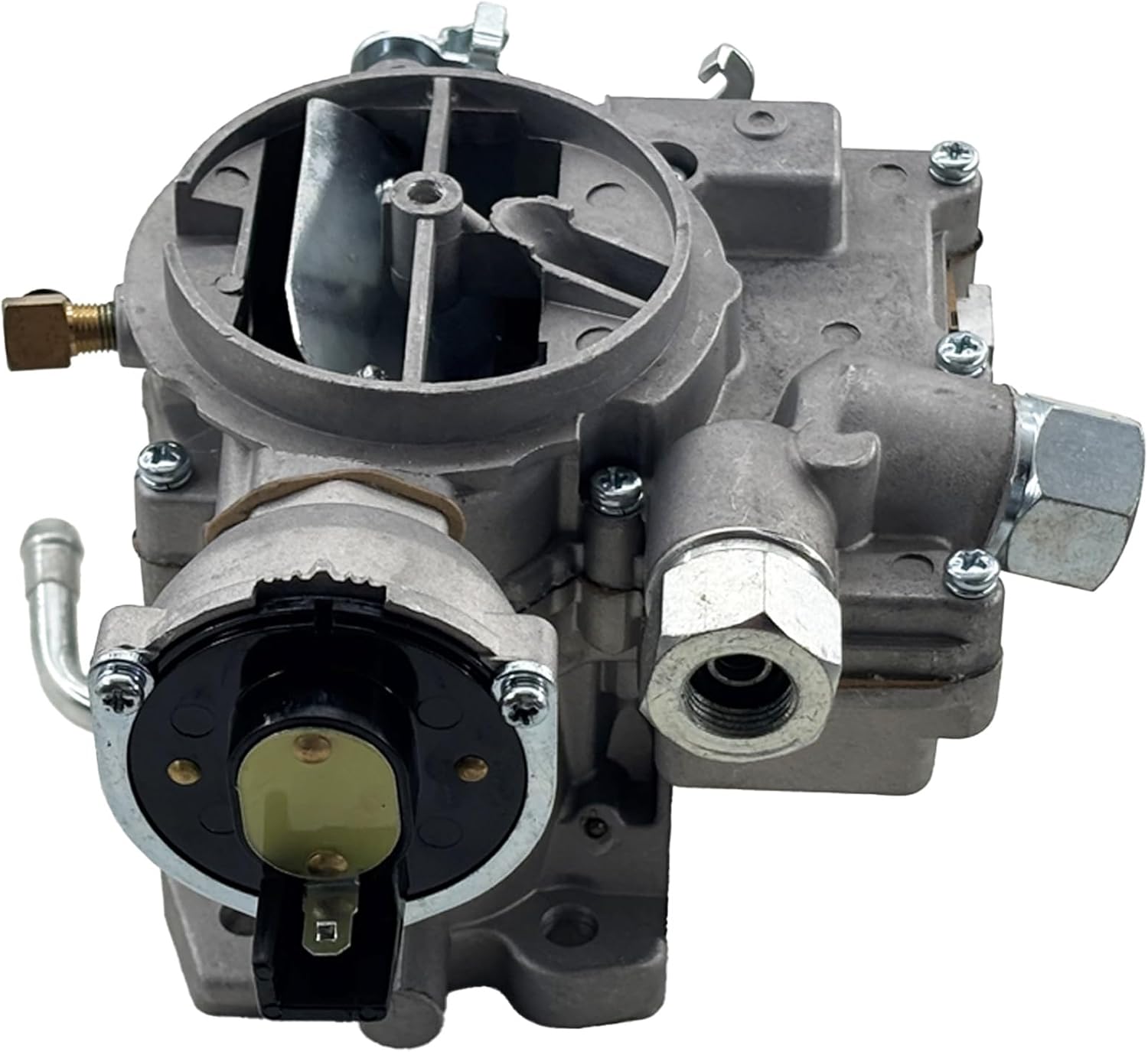 3310-804622R1 3310-86448A1 Marine Carburetor Replacement for Rochester 2 Barrel Mercarb Carburetor V8 5.0L 305 5.7L 350 Mercruiser Engine with Electric Choke （Sliver）