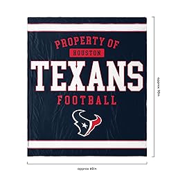 FOCO Houston Texans NFL Team Property Of Sherpa Fleece Blanket