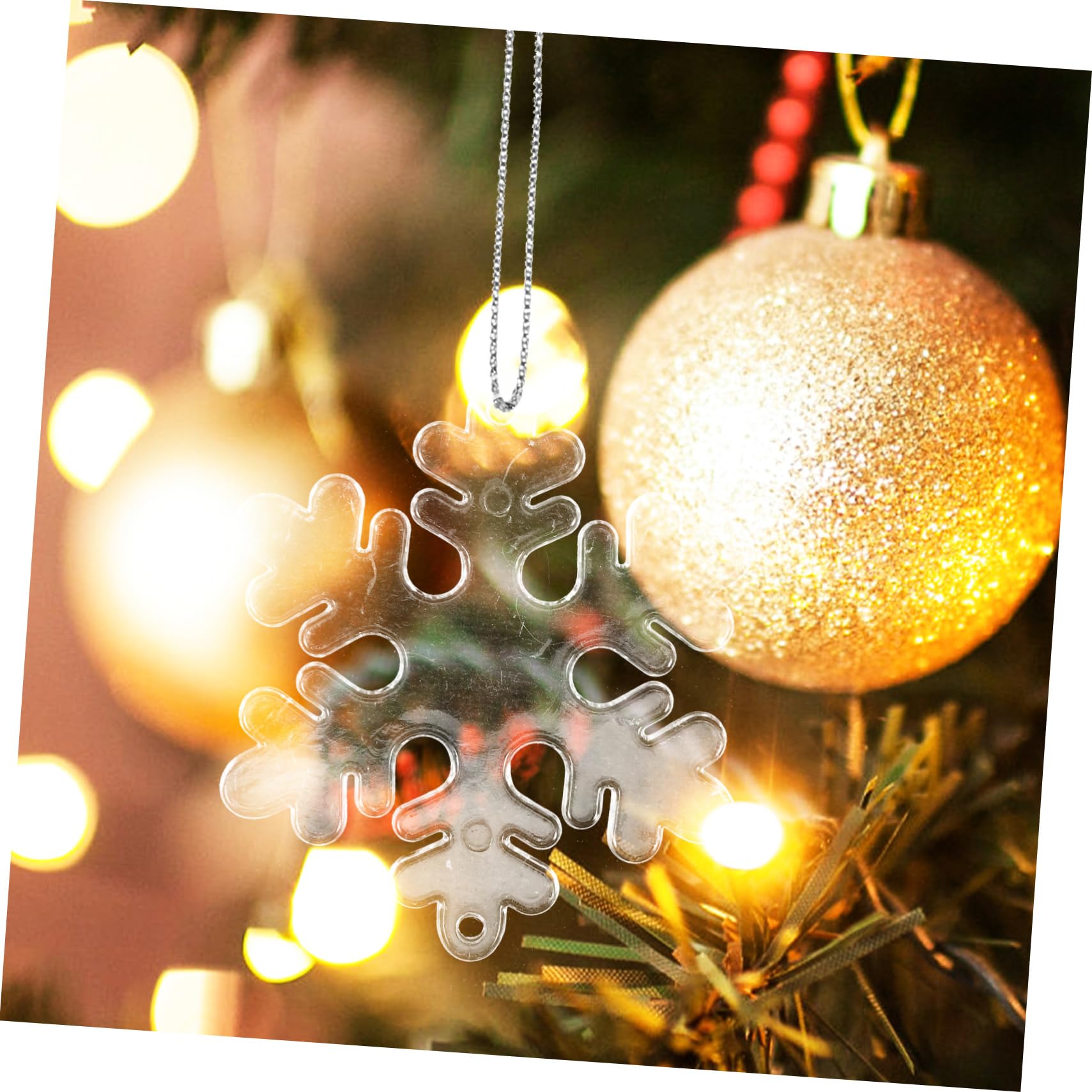 Cabilock Lot De 2 Décorations De Noël Élégantes À Suspendre Flocons De Neige Pendentifs pour Sapin De Noël pour La Décoration Intérieure 100 Pièces X 2