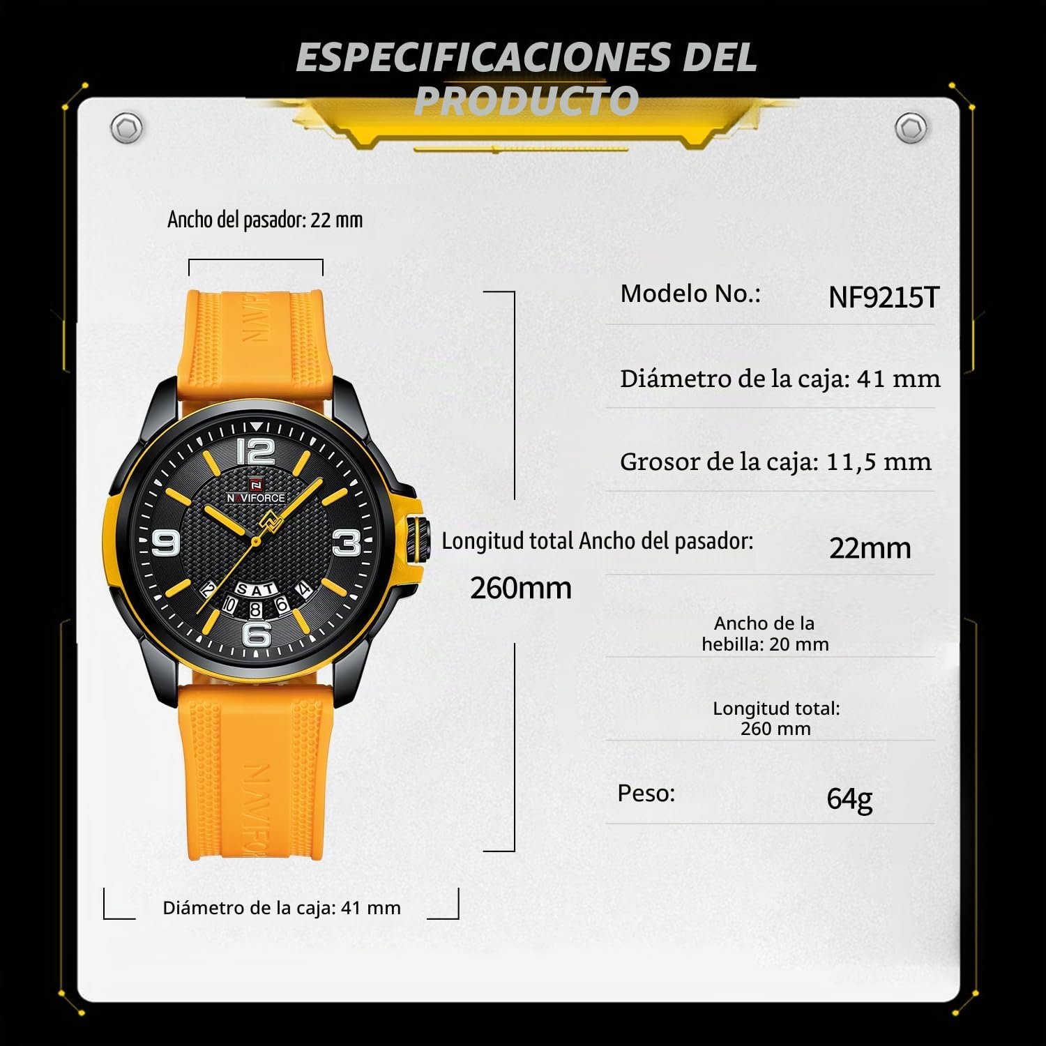 NAVIFORCE Reloj Impermeable para Hombres, Mujeres, niños y niñas, analógico, Militar, Deportivo, Unisex, Correa de Silicona