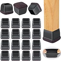 Vista 11 de 16 piezas de nuevos protectores de patas de silla para suelos de madera dura, protectores de patas de silla de silicona, protectores de suelo