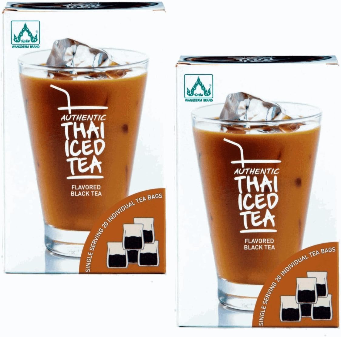Authentic Thai Iced Tea Flavored Black Tea (Pack of 2)