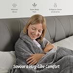 Wemore Sherpa Fleece Weighted Blanket for Adult, 15 lbs Dual Sided Cozy Fluffy Heavy Blanket, Ultra Fuzzy Throw Blanket with Soft Plush Flannel Top, 60 x 80 inches Grey on Both Sides