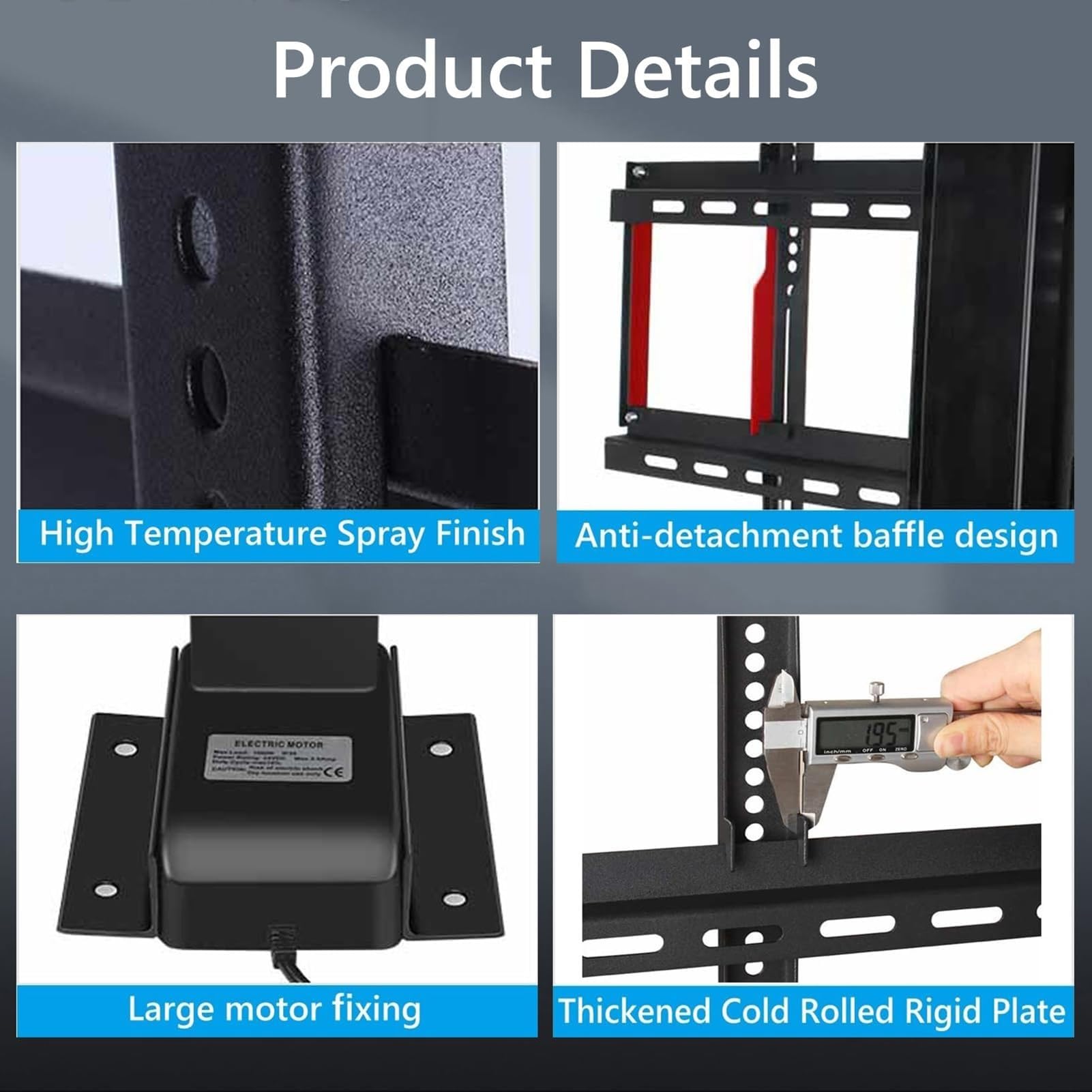 Soporte De Suelo para TV LCD, Soporte Elevador Eléctrico Telescópico para TV, Soporte Motorizado para TV, con Control Remoto Y por Interruptor Y Función De Memoria Inteligente