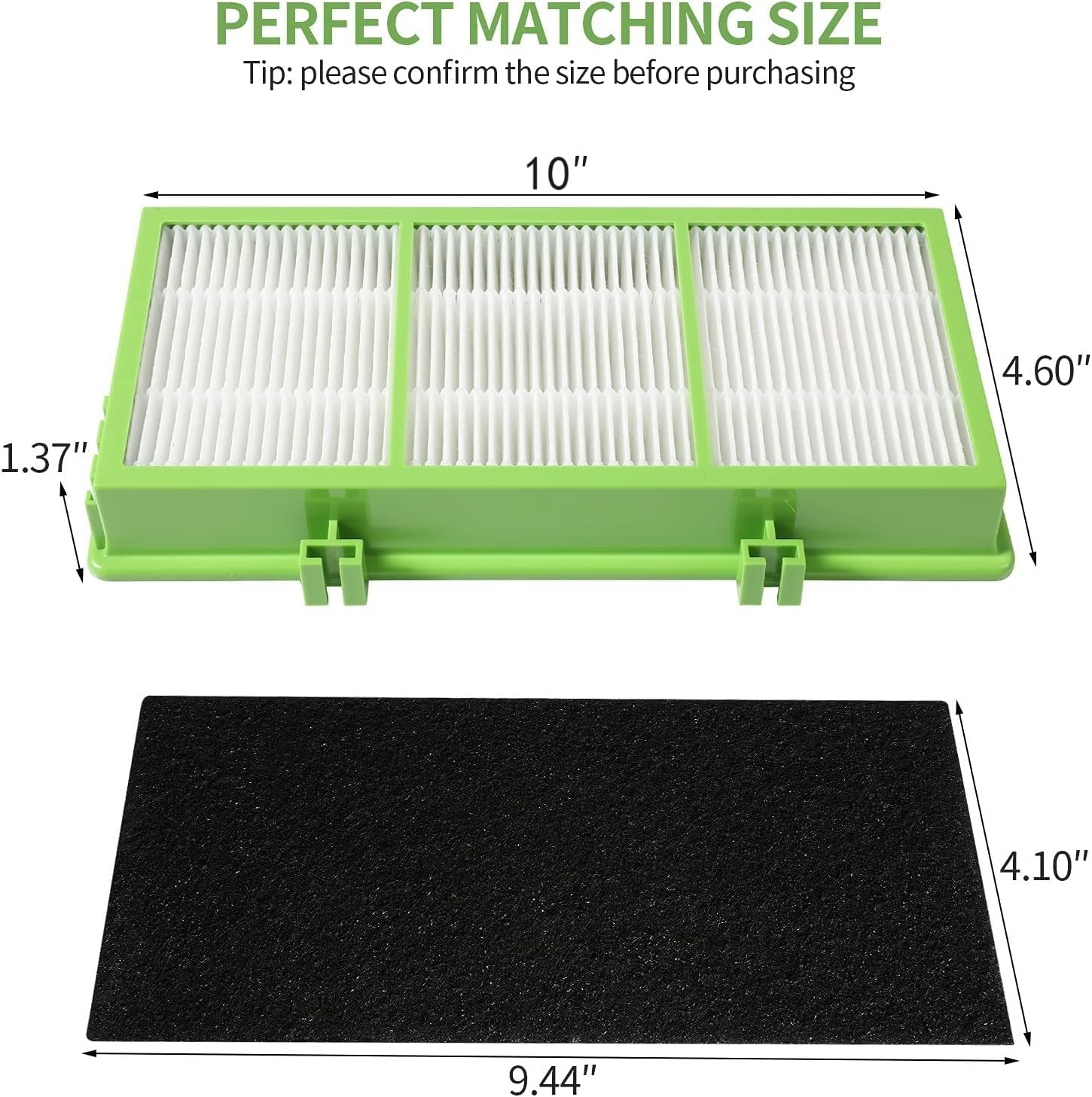 Replacement Filters Compatible with Holmes Aer1 Series Total Air Filter for HAPF300AH-U4R and HAP242-NUC(6 Pcs Filters + 8 Pcs Pre Filters)