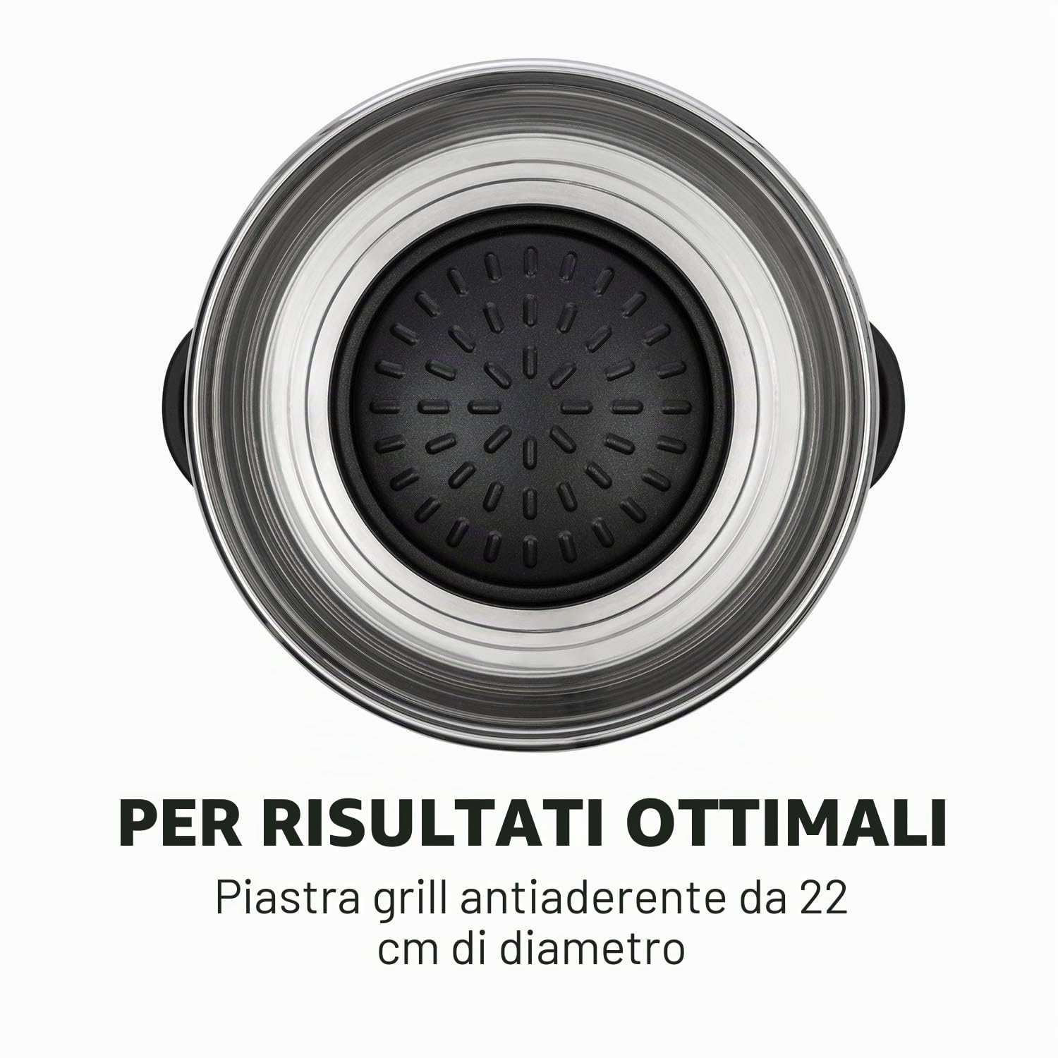 KLARSTEIN Szechuan - Hot Pot e Piastra, Grill Elettrico senza Fumo, Pentola Elettrica Multifunzione, 5 L, Hot Pot: 1350 Watt/38 cm Ø, Piastra: 600 W/22 cm Ø, Elemento Riscaldante in Alluminio, Rosso