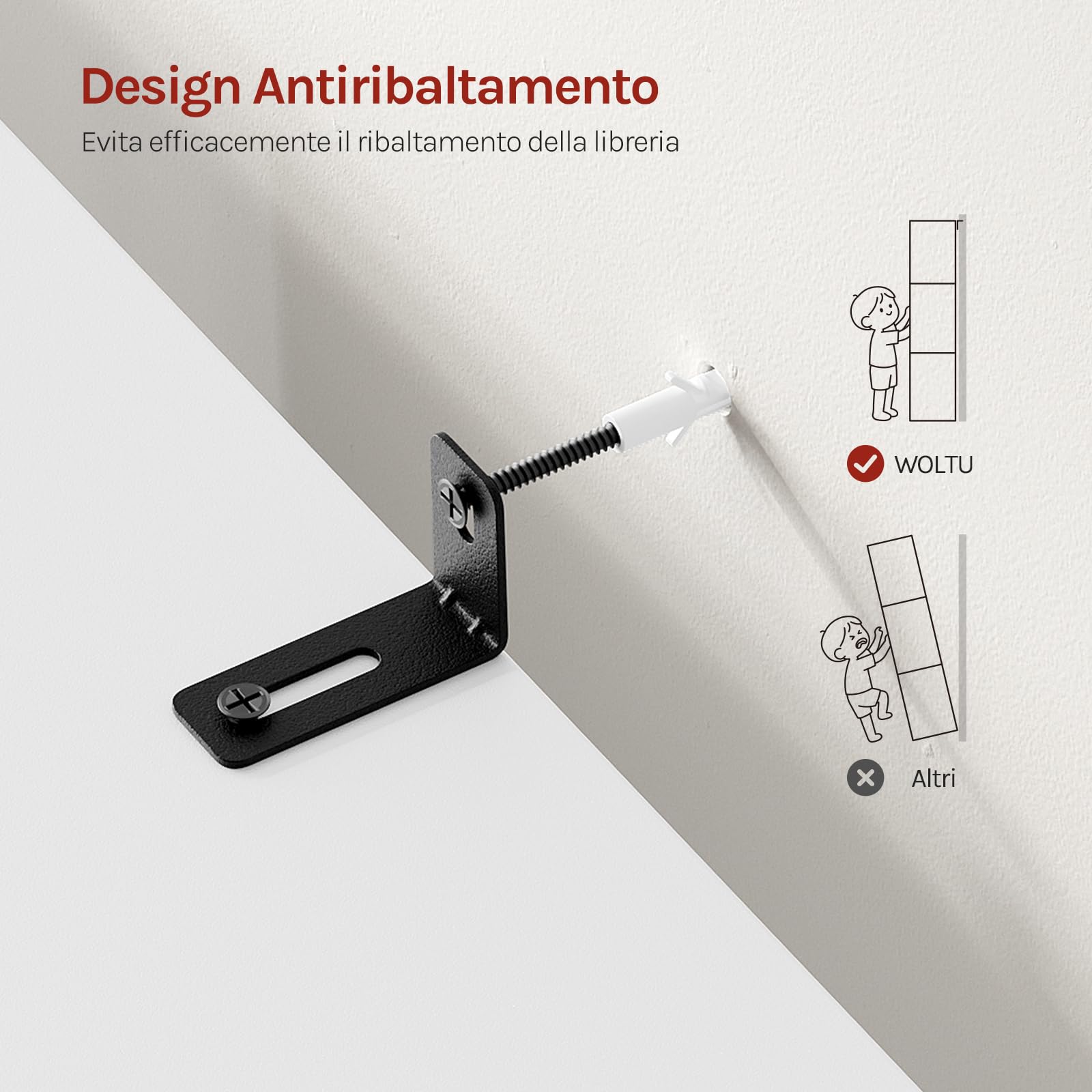 WOLTU Libreria Scaffale Espositore Bianca con 3 Ripiani Mobiletto in Legno 8 Cubi Aperti Armadio da Esposizione per Soggiorno Ufficio e Cameretta 98X30X100cm SK021cm