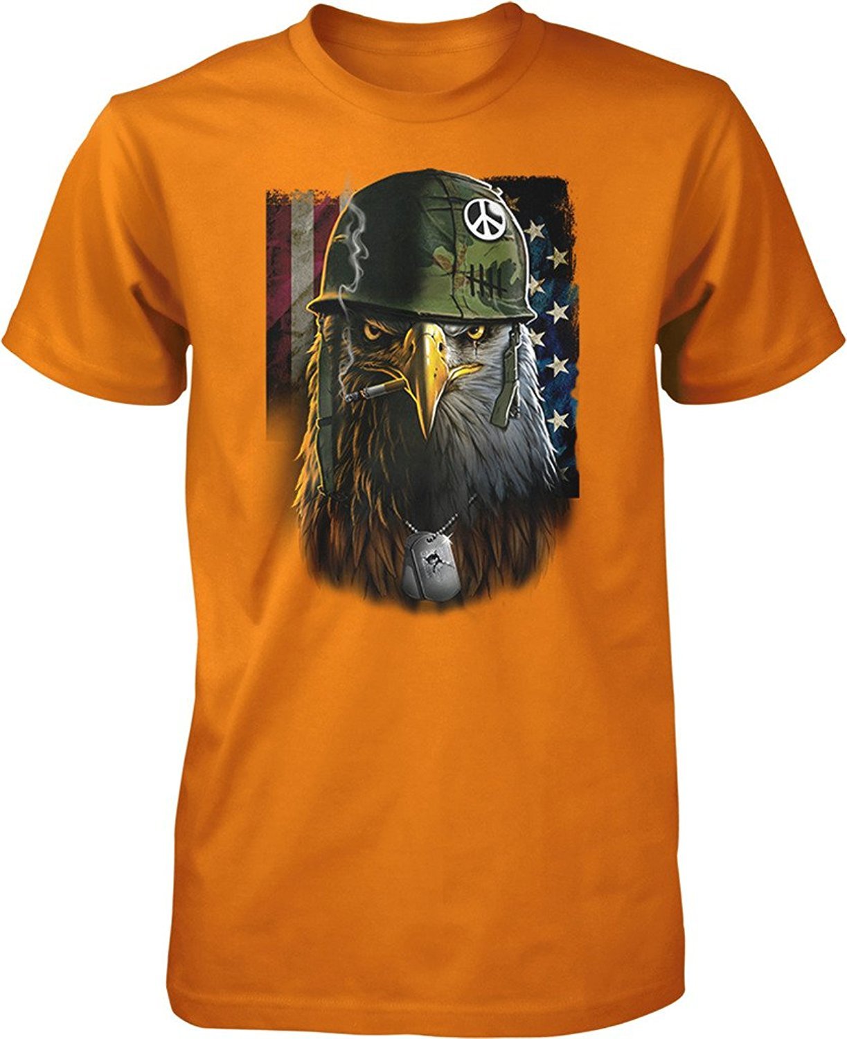 Patriotic US Army Warrior Soldier American Eagle T-Shirt
