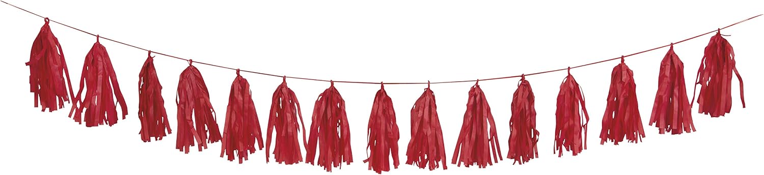 Unique Industries 62955 party decoration, 9', Red