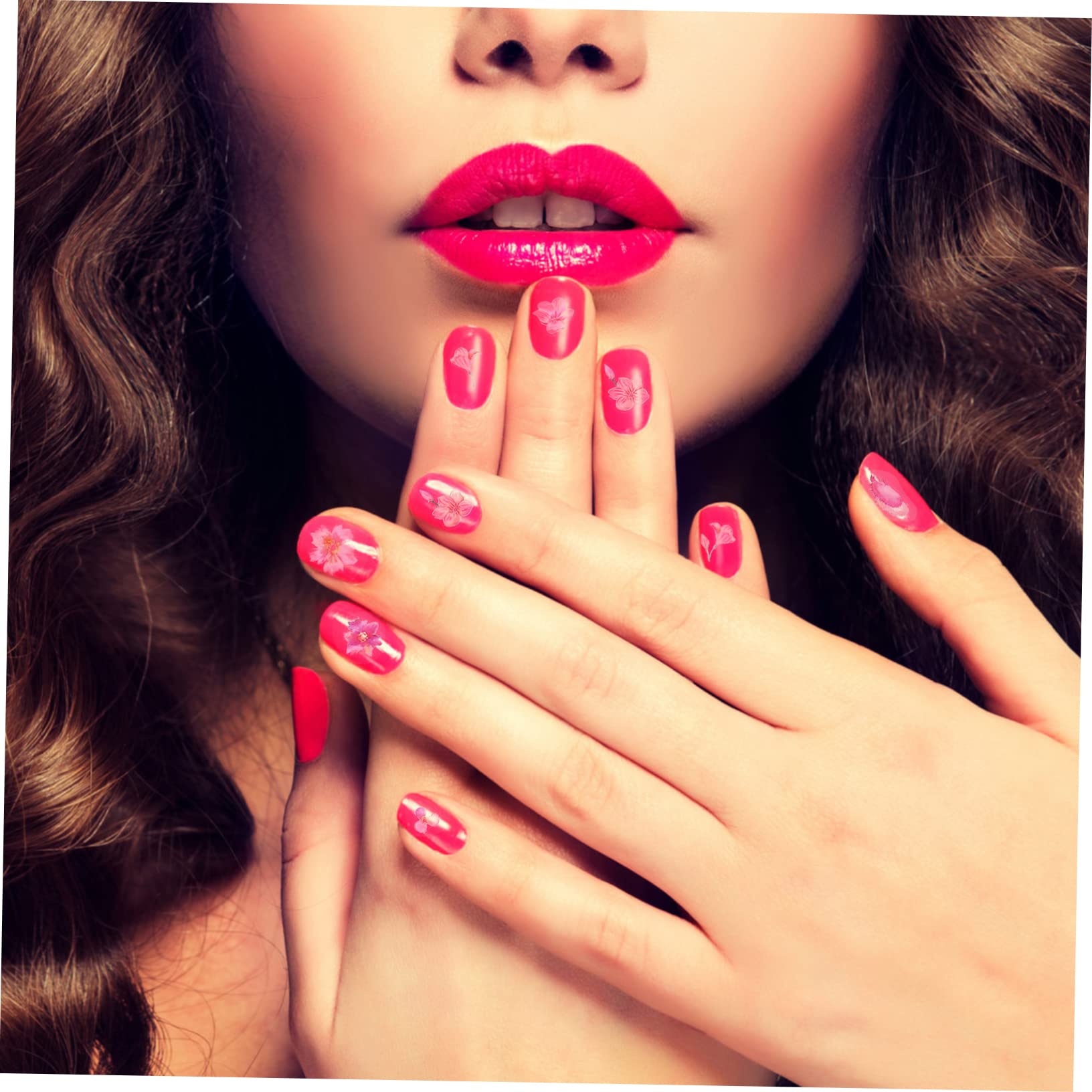 Healvian 32hojas Pegatinas De Uñas Autoadhesivas De Calcomanías De Arte De Uñas Para Decoración Para Acrílicas y Gel Para Salones y Uso Casa