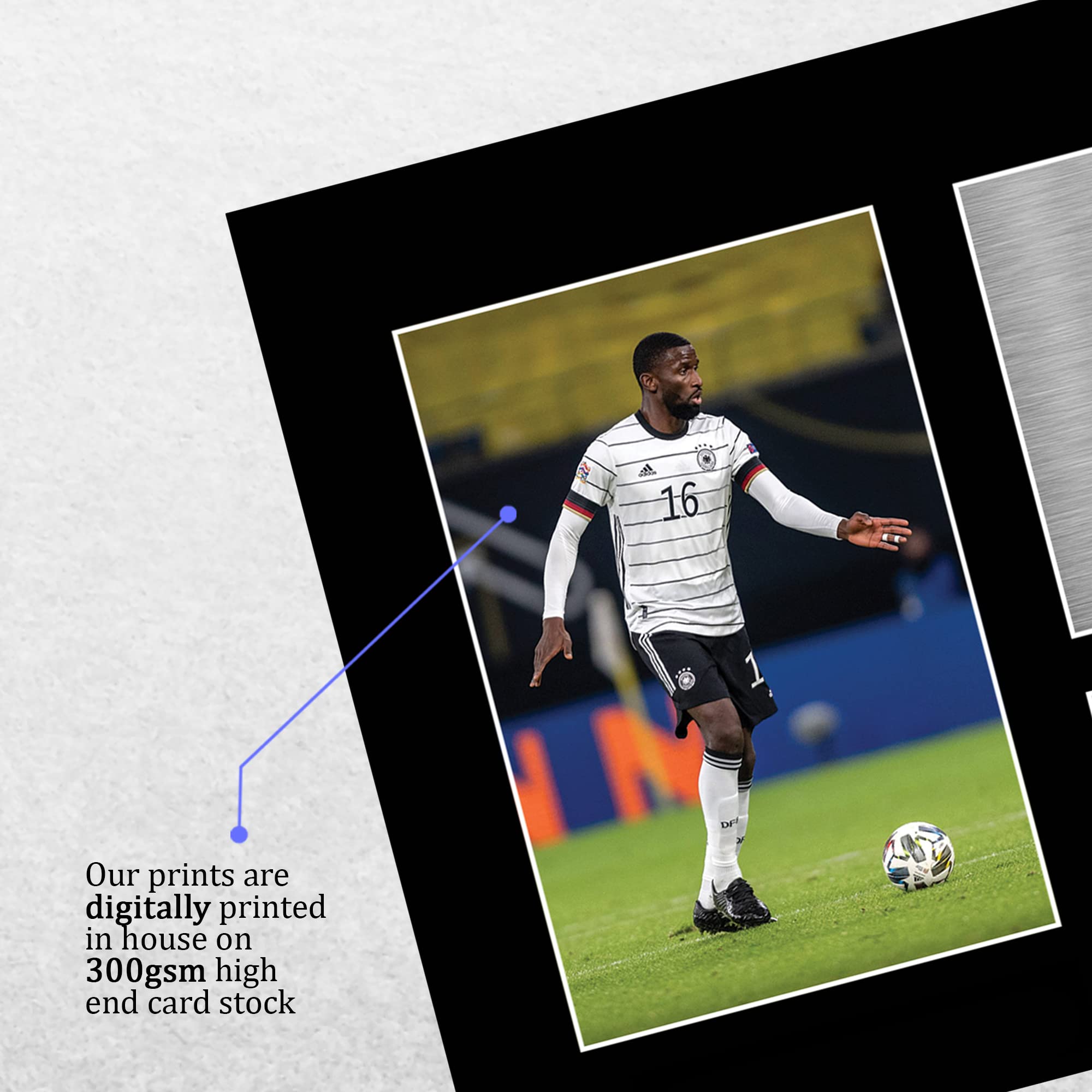 HWC Trading A4 Antonio Rudiger Chelsea Regali Stampati Autografo Firmato Foto Per Gli Appassionati Di Calcio E Sostenitori