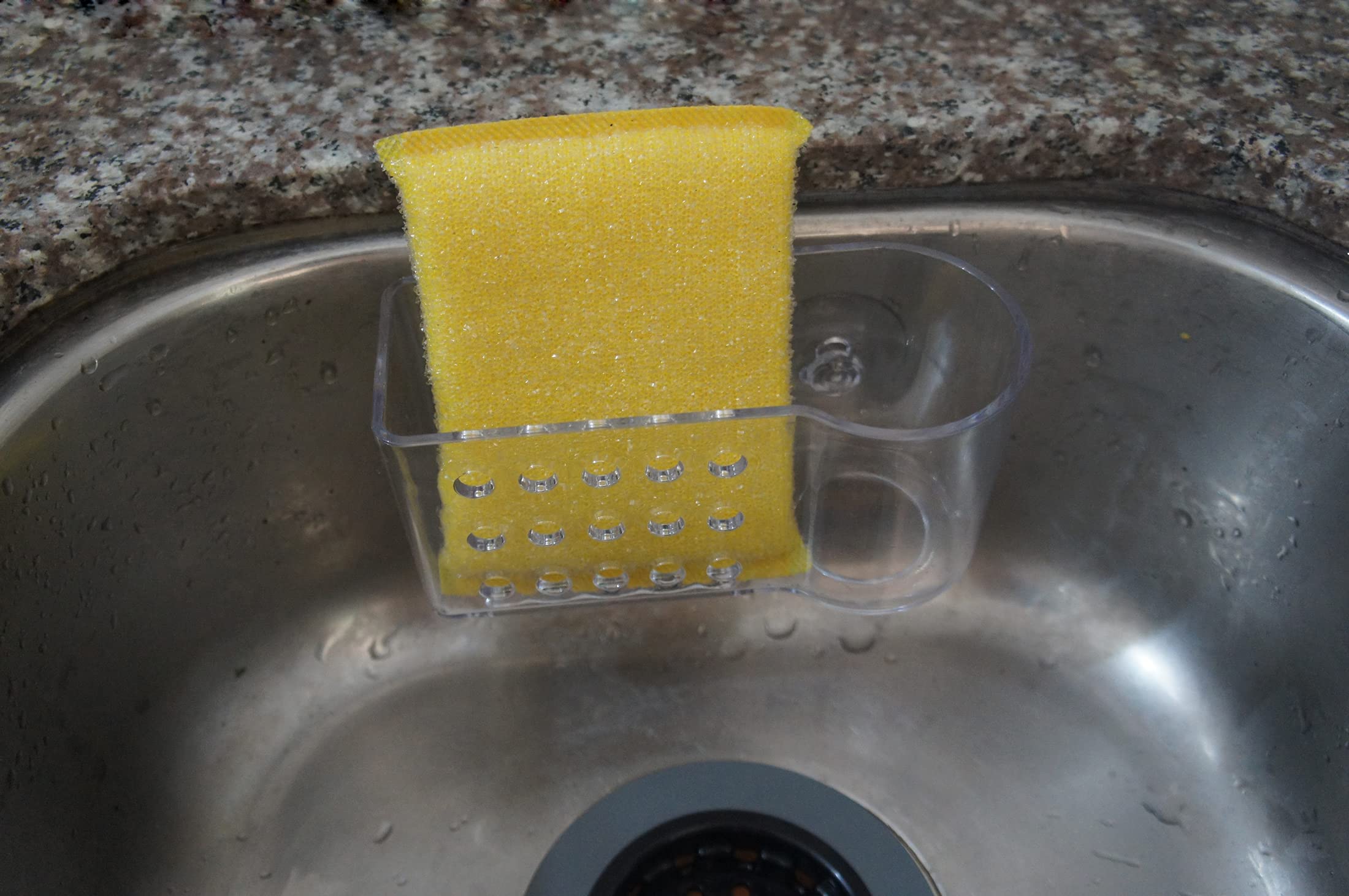 Amazon｜AMUONTY スポンジホルダー キッチンシンク吸引用 プラスチック