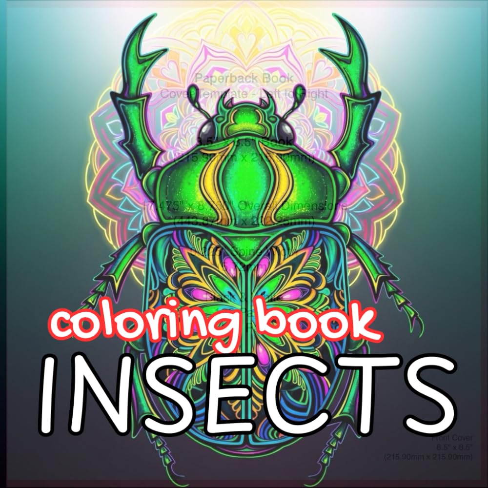 Incredible Insects Coloring Book: Relaxing Butterfly, Beetle, Dragonfly & Nature Designs for Adults (Animal Kingdom)