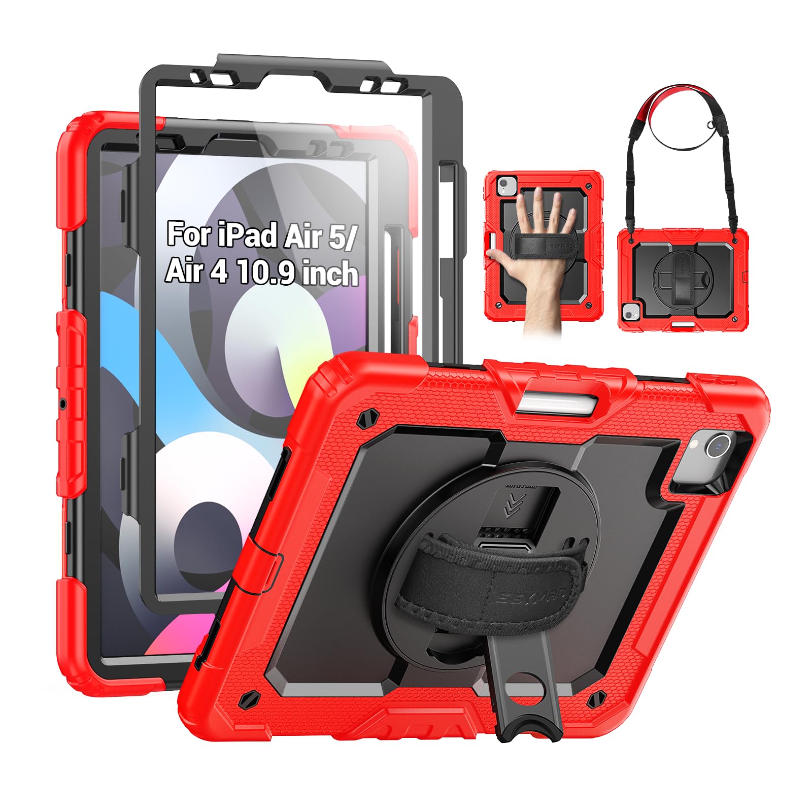 SEYMAC Case for iPad Air 5th/4th Generation 10.9 Inch, Black — Amazon image 13