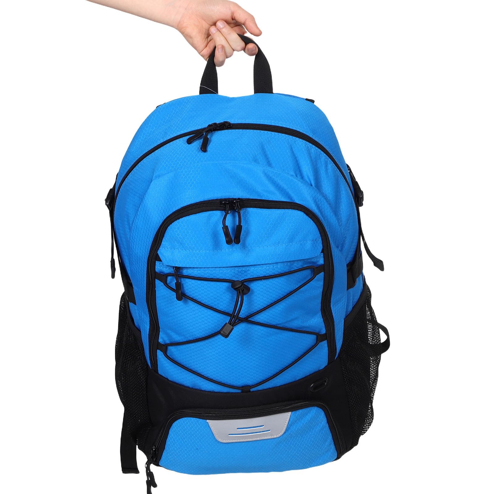 Tofficu Mochila Deportiva Azul de Tela Oxford Compartimento para Zapatos y Sistema Cómodo para Llevar, Compatible Baloncesto y Fútbol para Adolescentes y Adultos