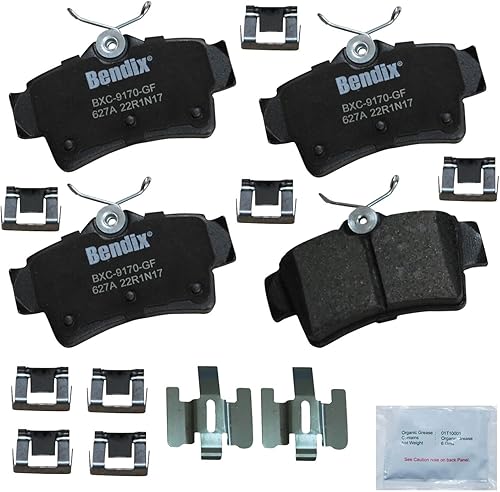 Miniatura 317 de Bendix Priority1 CFC154 - Juego de pastillas de freno de disco para Avanti II, Century, LeSabre, Regal, Riviera, chasis comercial, DeVille