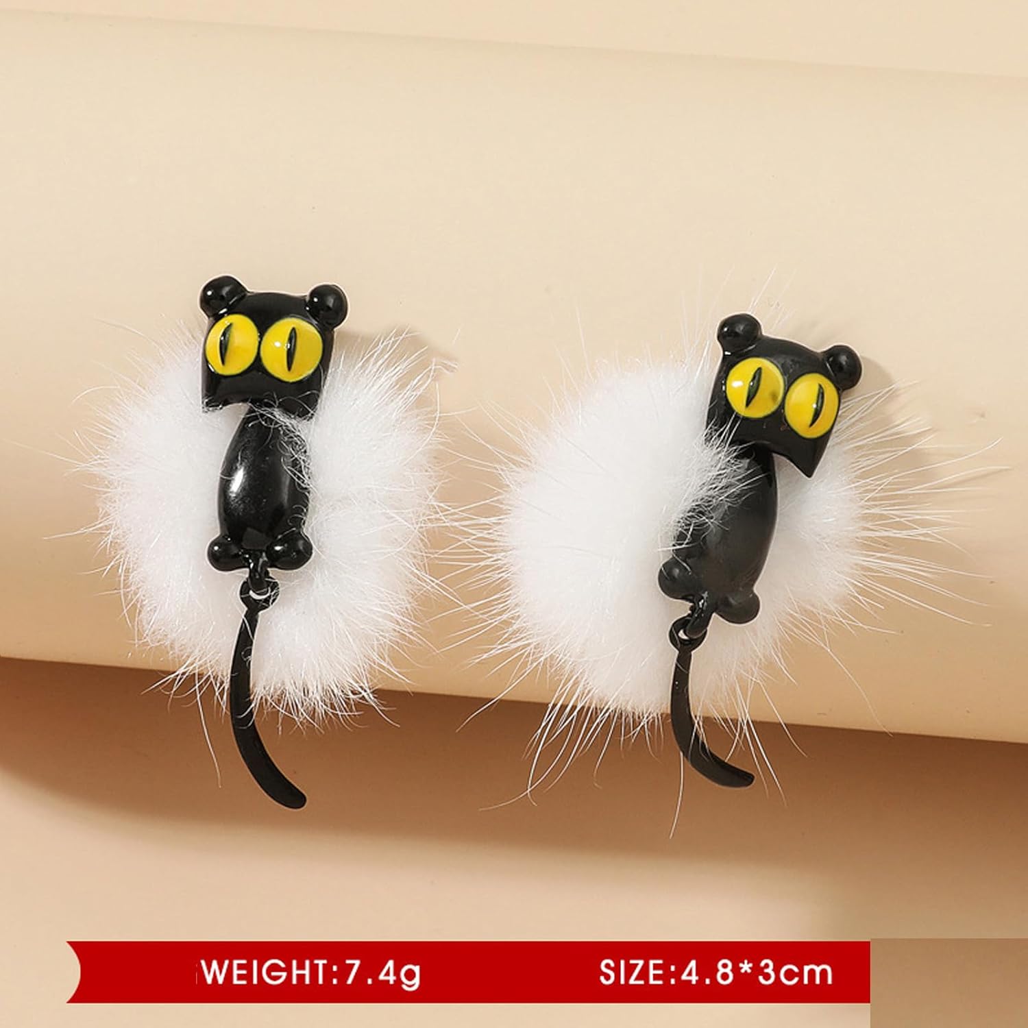 Adorable Cat Earrings Gothic Earrings for Women Cute Black Cat Paw Stud Earring Hypoallergenic Halloween Earring Trendy Jewelry Gifts Womens Halloween Costumes 2026 - Image 4