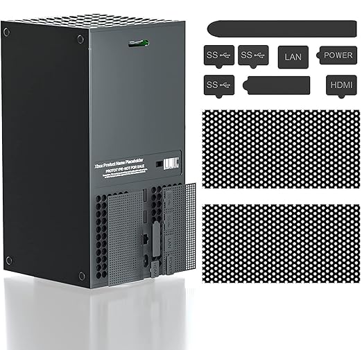 New World Dust Proof Kit For Xbox Series X Dust Plugs Dust Filter Kit Compatible with Xbox Series X Console