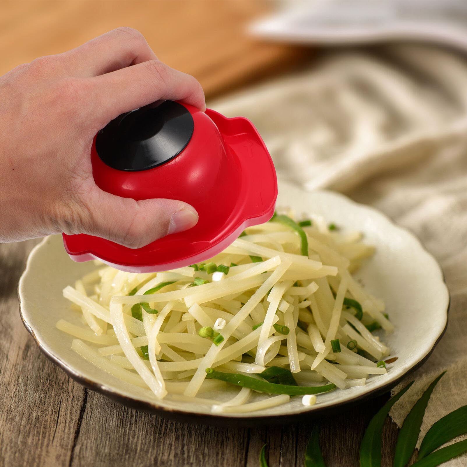 Garneck Protector de Dedos para Cortador de Verduras Cebolla Fruta Repollo