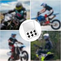 Vista 7 de AIEX Tornillos para casco de motocicleta, 6 piezas de tornillos para visera de casco de motocicleta, accesorios para casco (negro)