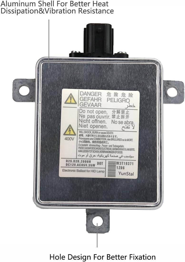 W3T19371 Xenon Headlight Ballast Control Unit Module with Fast Startup Safe Stability for Honda Mazda Mitsubishi W3T15671 W3T13072