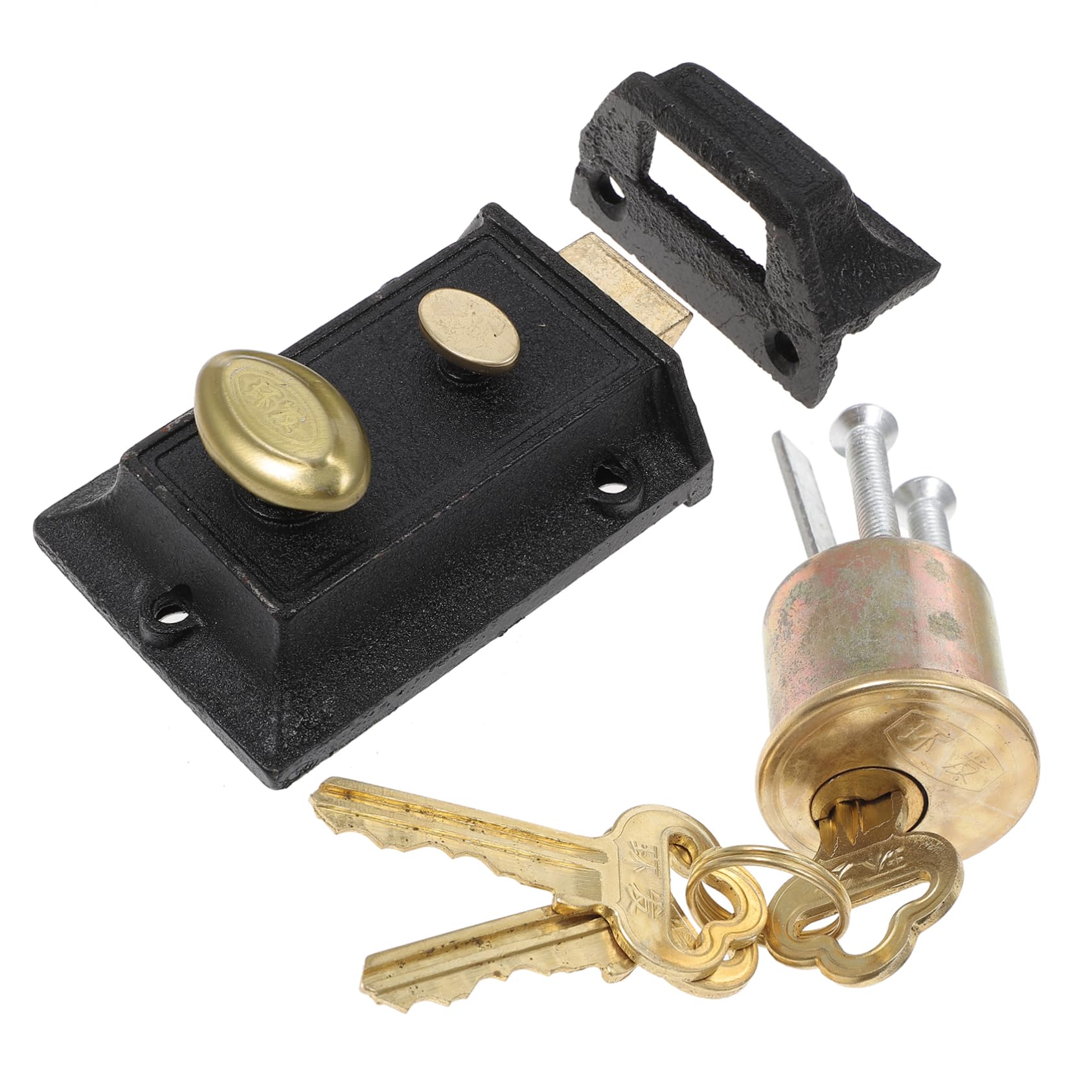 Serrure ancienne en fer pour porte : résolvez les problèmes de jeu sur vos portes de 35-55 mm