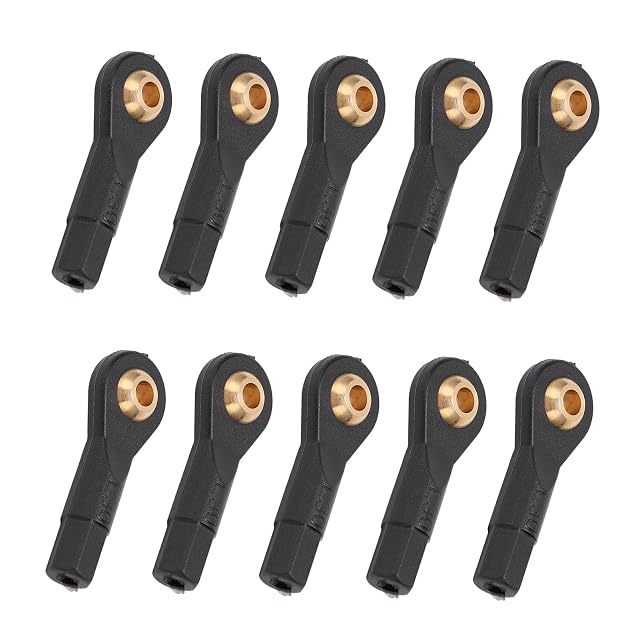 Foto 8 de 8 de 10Pcs RC Tie Rod Ball Head Peso Ligero Resistente al Desgaste de plástico de tamaño Exacto M3 Tie Rod End…