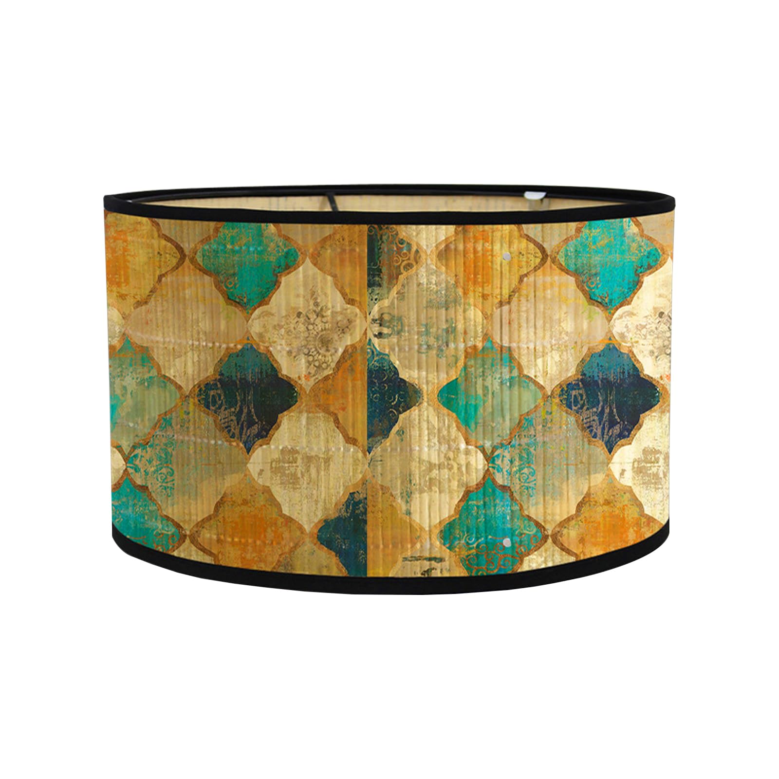 Pantalla de Lámpara, Pantalla E27 para Lámpara de Mesa Apliques de Pared Pantallas Decorativas Pantalla de Lámpara Vintage para Colgar Pantalla de Lámpara de Pie para Dormitorio Estudio (Vistoso)