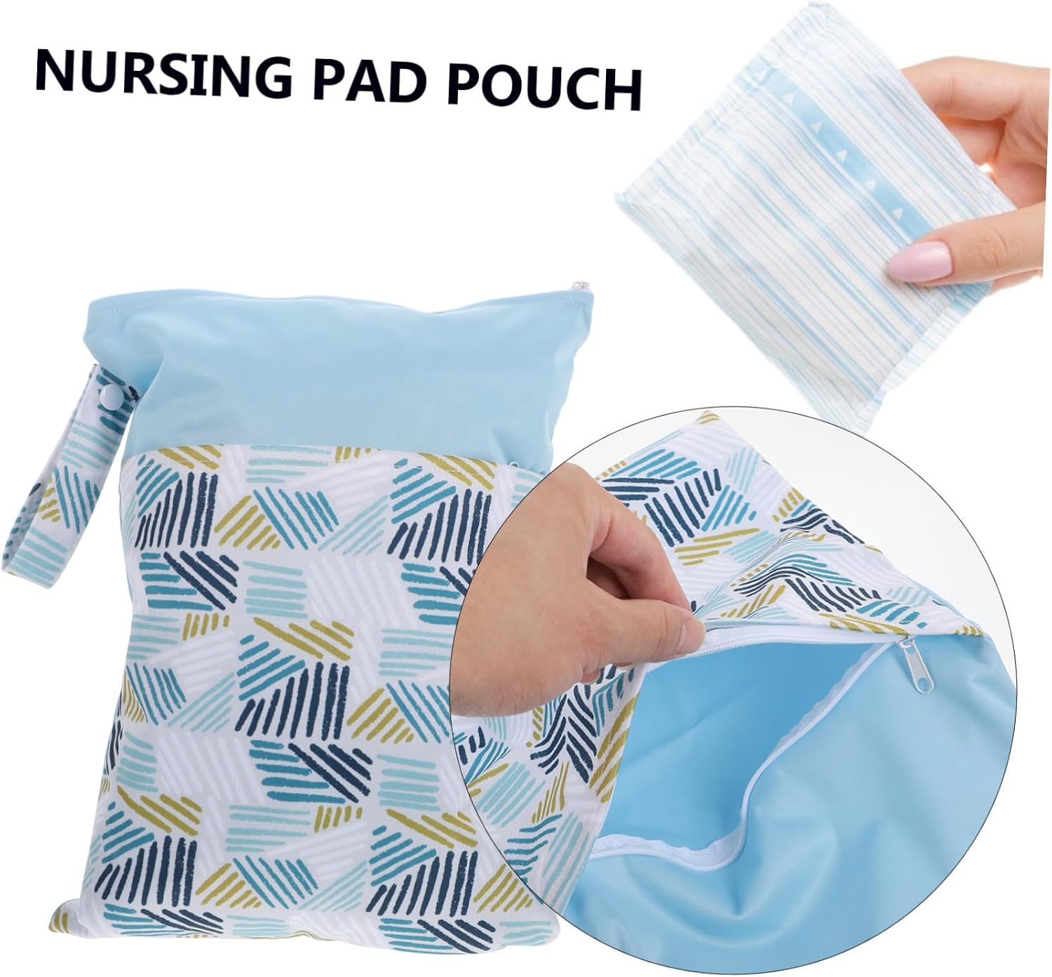 1pc Napkin Bag for Outdoor Travel Nursing Pad Pouch Stylish Storage for Menstrual Pads and Diapers Material