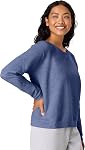 Hanes Women's V-Notch Pullover Fleece Sweatshirt