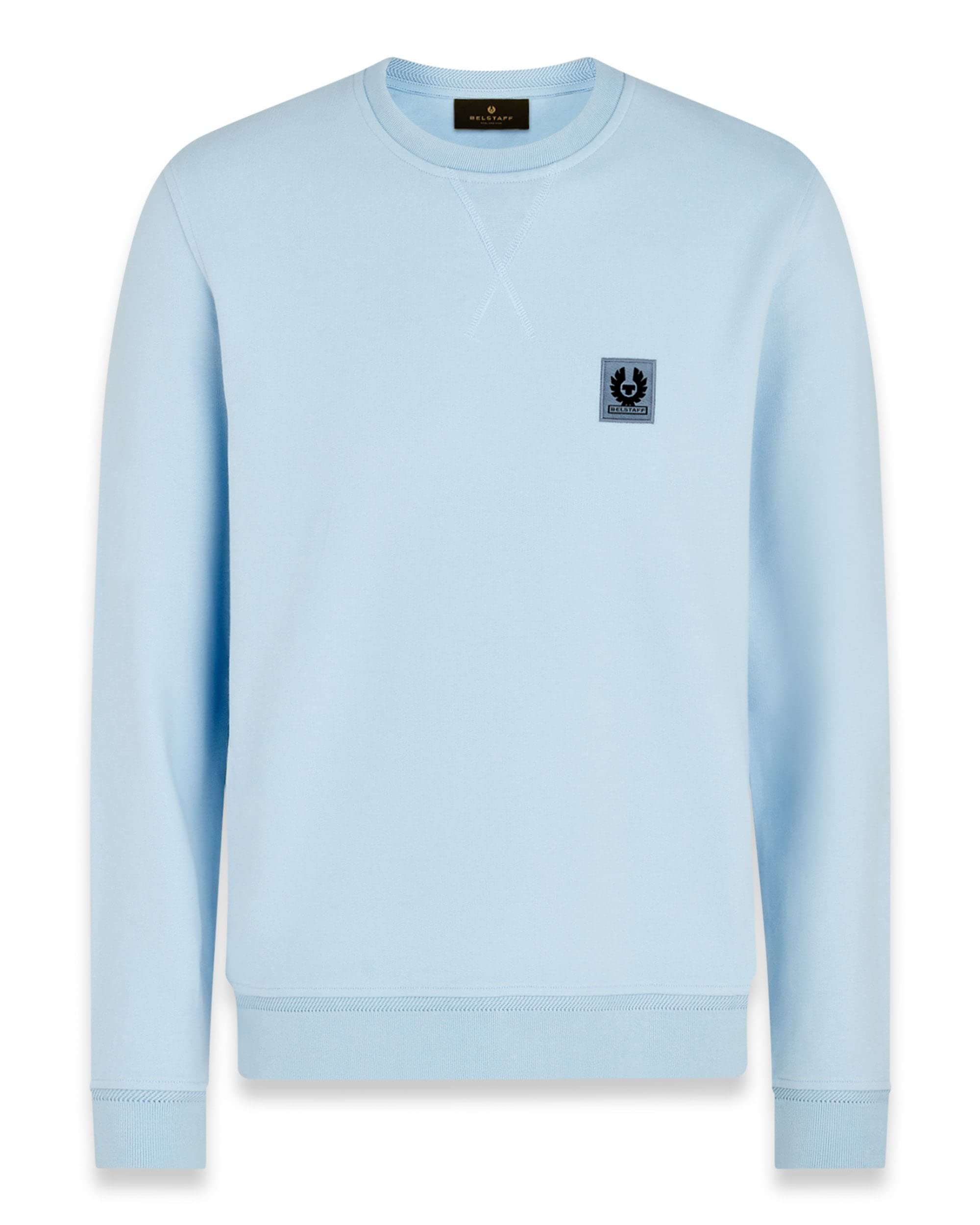 Belstaff Men's Sweatshirt Cotton Fleece Sky Blue Size L