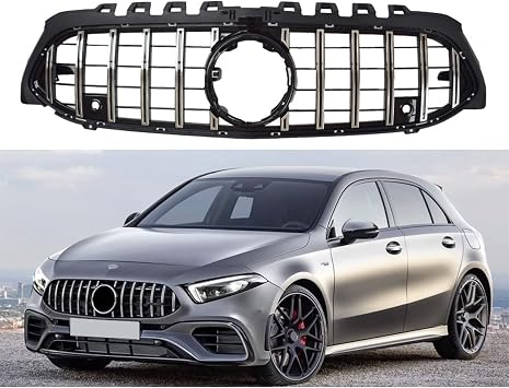For Mercedes A Class W177 Amg GT Grill A35 A45 Grille Front Bumper Racing Grille A180 A200 A250 Gt Grill 2019 2020 2021+